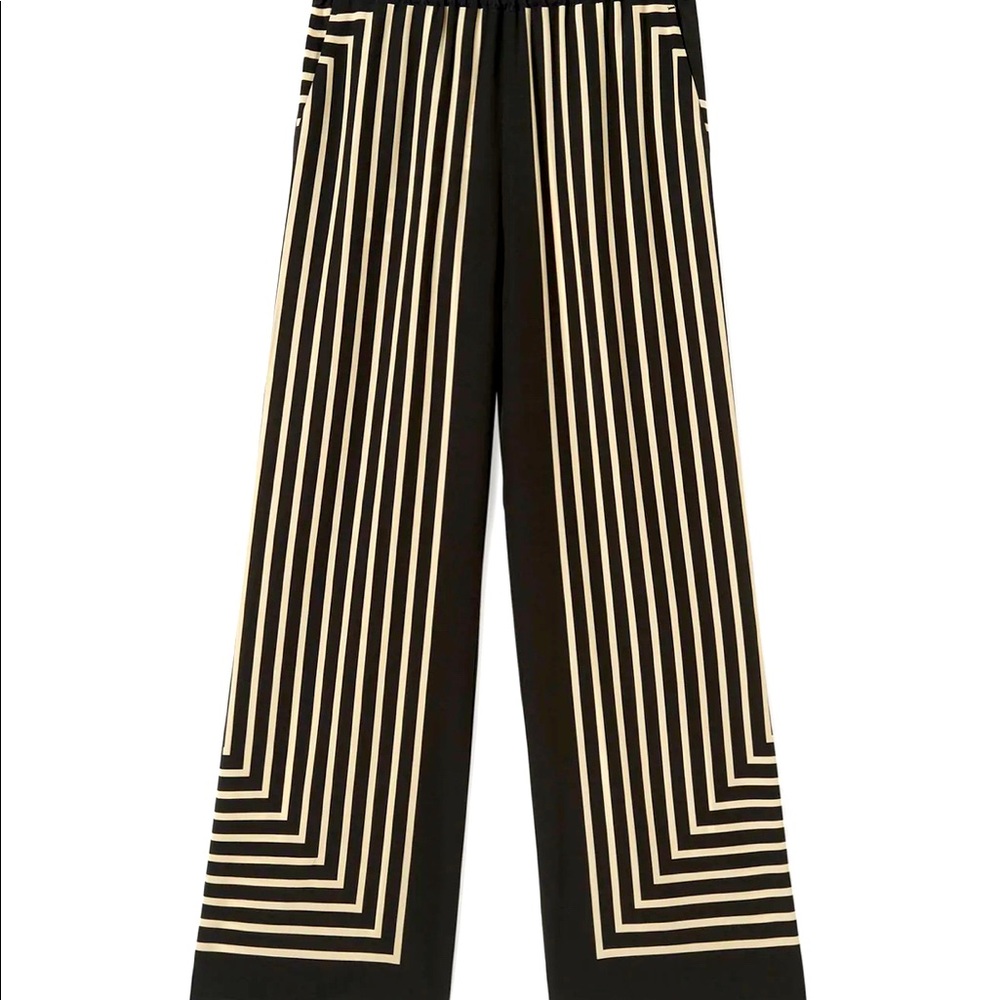 Toteme? monogram silk slacks size 2/4 EUC
